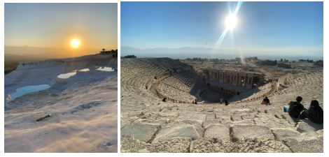 Pamukkale Turkey Amplitheater and Pools