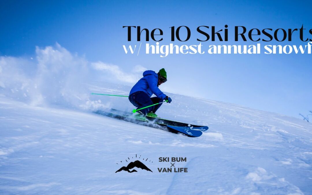 10 Ski Resorts with highest annual snowfall